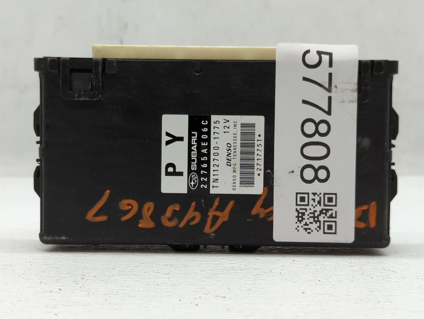 2013-2014 Subaru Legacy PCM Engine Control Computer ECU ECM PCU OEM P/N:22765AE06C Fits Fits 2013 2014 OEM Used Auto Parts -