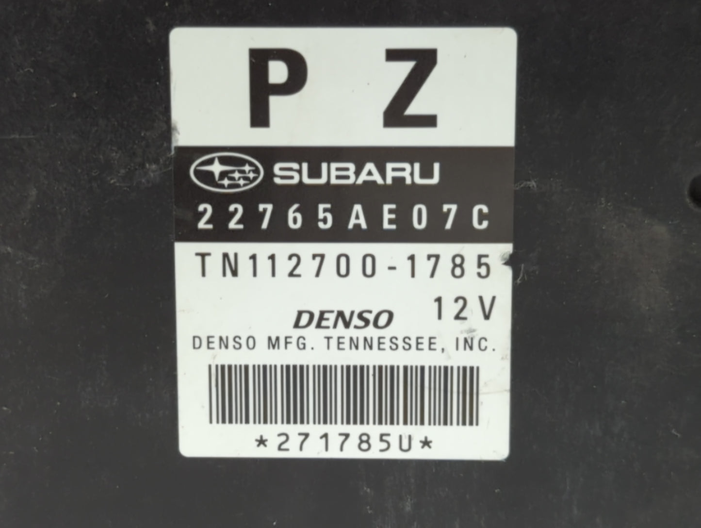 2013-2014 Subaru Legacy PCM Engine Control Computer ECU ECM PCU OEM P/N:22765AE07C TN112700-1785 Fits Fits 2013 2014 OEM Use