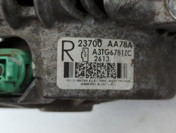 2013-2014 Subaru Legacy Alternator Replacement Generator Charging Assembly Engine OEM P/N:23700 AA78A Fits Fits 2013 2014 OEM Used Auto Parts