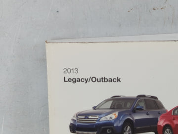 2013 Subaru Legacy Owners Manual Book Guide OEM Used Auto Parts