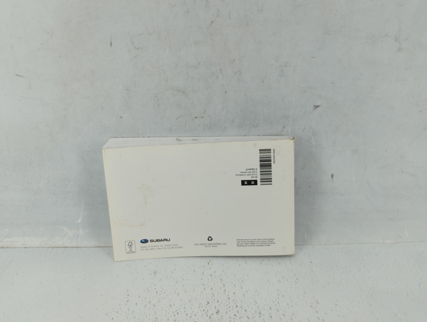 2013 Subaru Legacy Owners Manual Book Guide OEM Used Auto Parts - Oemusedautoparts1.com