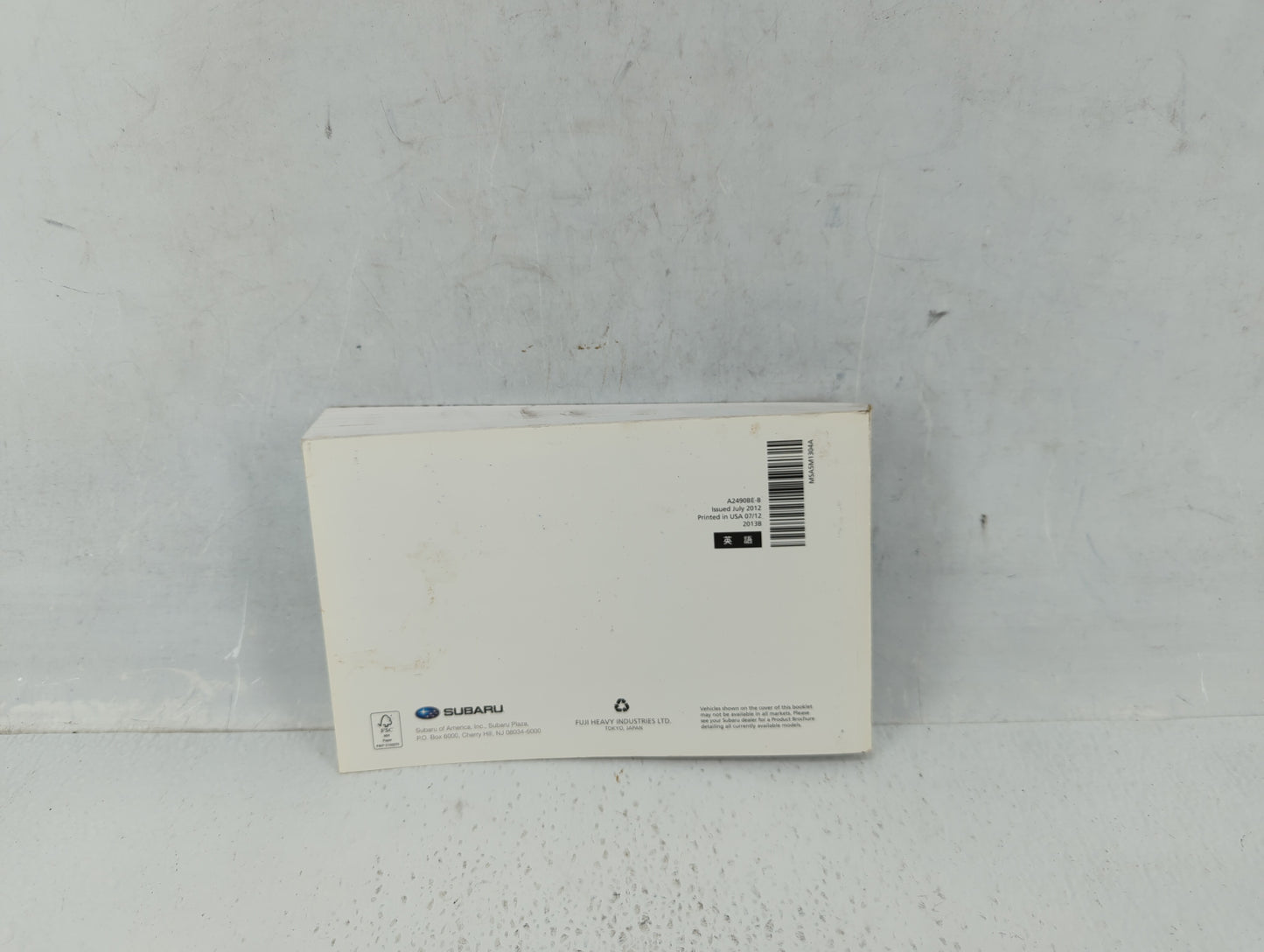 2013 Subaru Legacy Owners Manual Book Guide OEM Used Auto Parts - Oemusedautoparts1.com