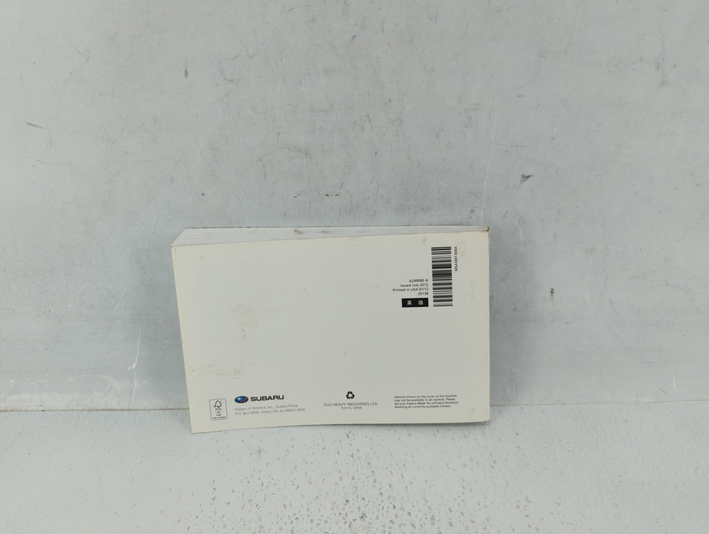 2013 Subaru Legacy Owners Manual Book Guide OEM Used Auto Parts - Oemusedautoparts1.com