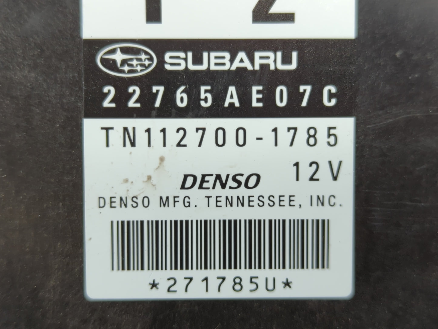 2013-2014 Subaru Legacy PCM Engine Control Computer ECU ECM PCU OEM P/N:TN112700-1785 22765AE07C Fits Fits 2013 2014 OEM Use