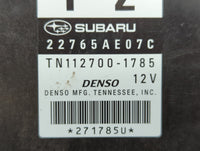 2013-2014 Subaru Legacy PCM Engine Control Computer ECU ECM PCU OEM P/N:TN112700-1785 22765AE07C Fits Fits 2013 2014 OEM Use