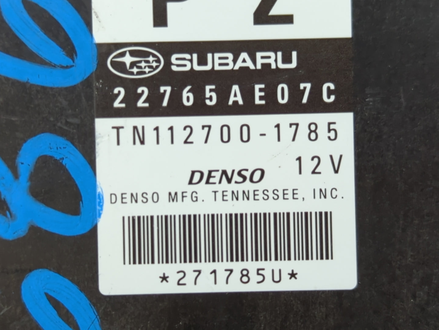 2013-2014 Subaru Legacy PCM Engine Control Computer ECU ECM PCU OEM P/N:TN112700-1785 22765AE07C Fits Fits 2013 2014 OEM Use
