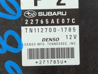 2013-2014 Subaru Legacy PCM Engine Control Computer ECU ECM PCU OEM P/N:TN112700-1785 22765AE07C Fits Fits 2013 2014 OEM Use