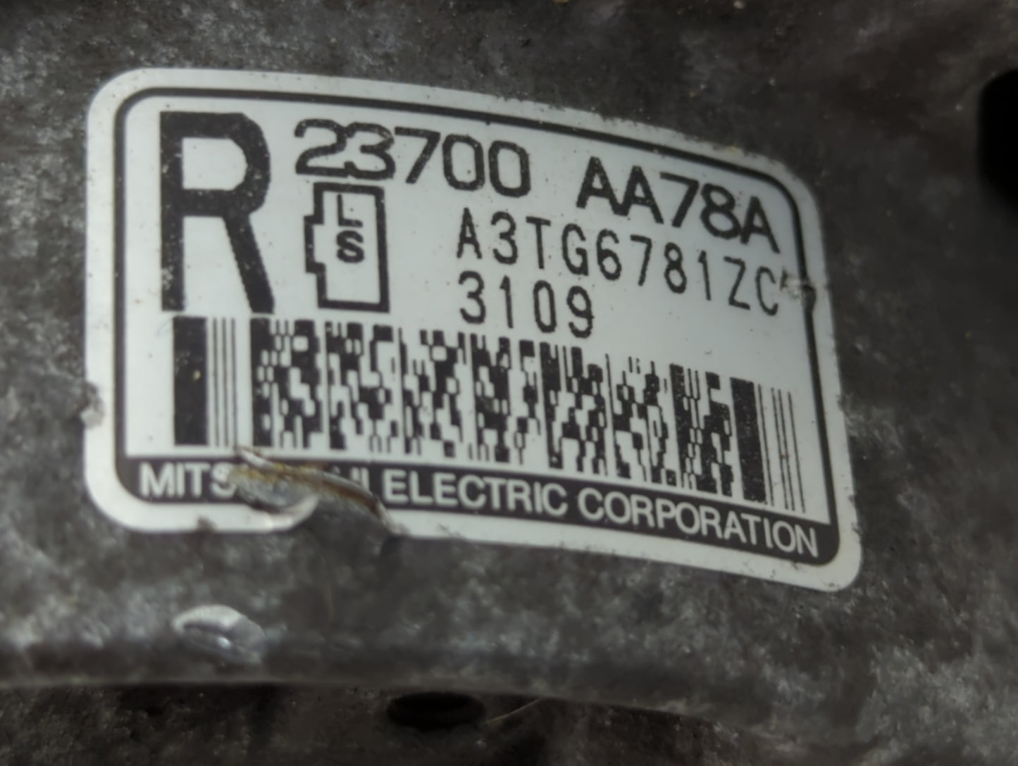 2013-2014 Subaru Legacy Alternator Replacement Generator Charging Assembly Engine OEM P/N:23700 AA78A Fits Fits 2013 2014 OE