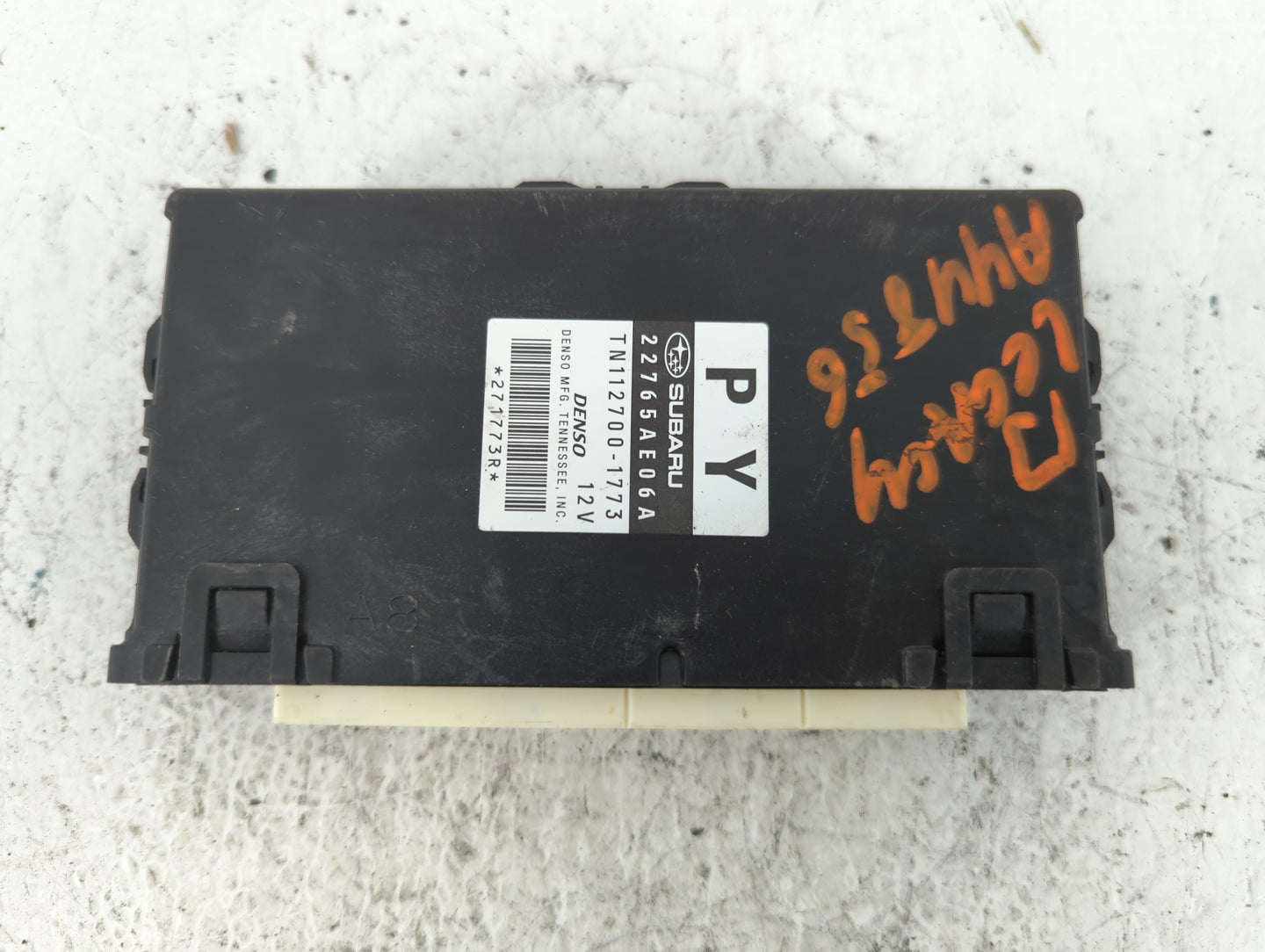 2013-2014 Subaru Legacy PCM Engine Control Computer ECU ECM PCU OEM P/N:22765AE06C Fits Fits 2013 2014 OEM Used Auto Parts -