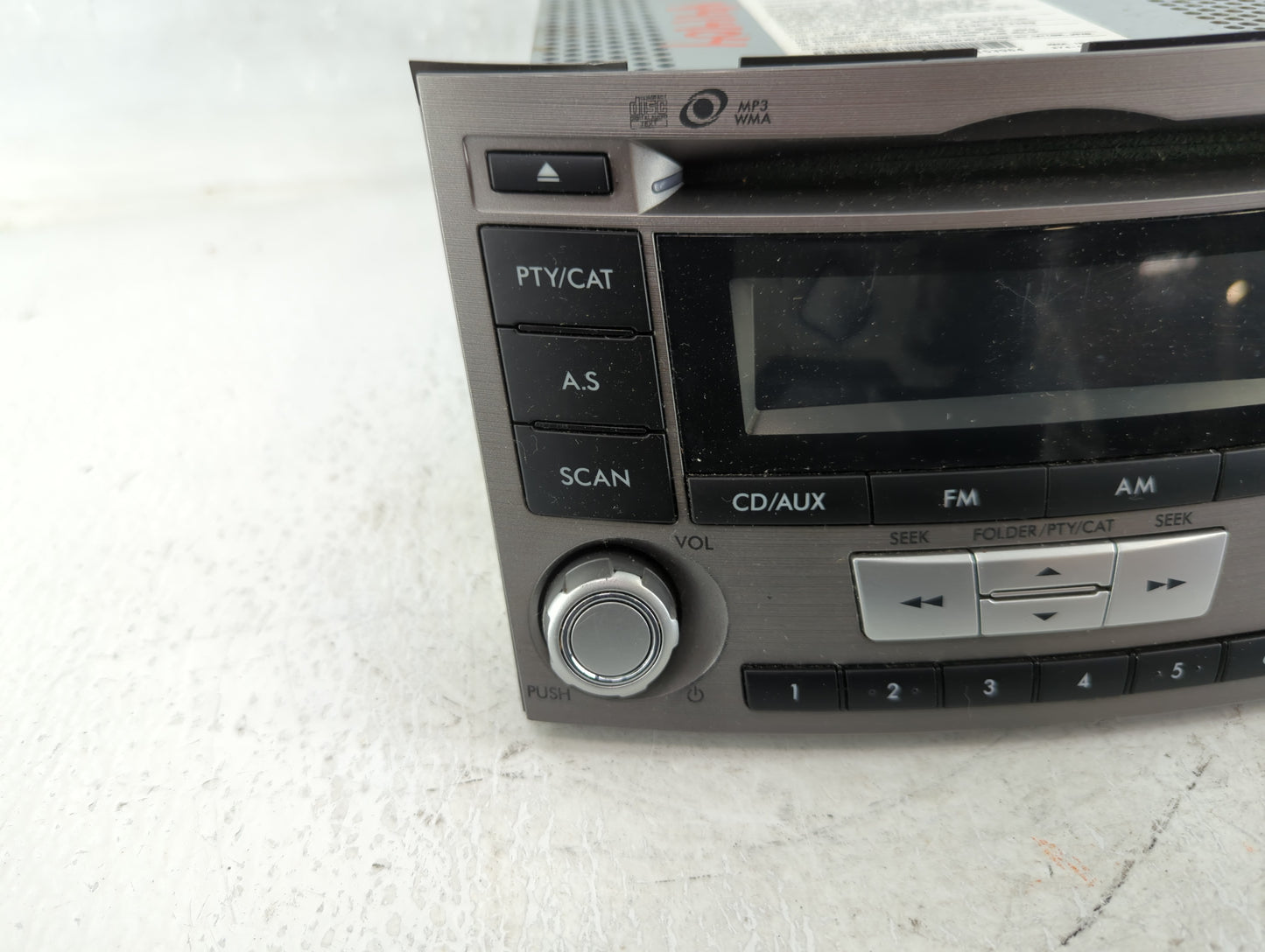 2012-2014 Subaru Legacy Radio AM FM Cd Player Receiver Replacement P/N:86201AJ61A Fits Fits 2012 2013 2014 OEM Used Auto Par