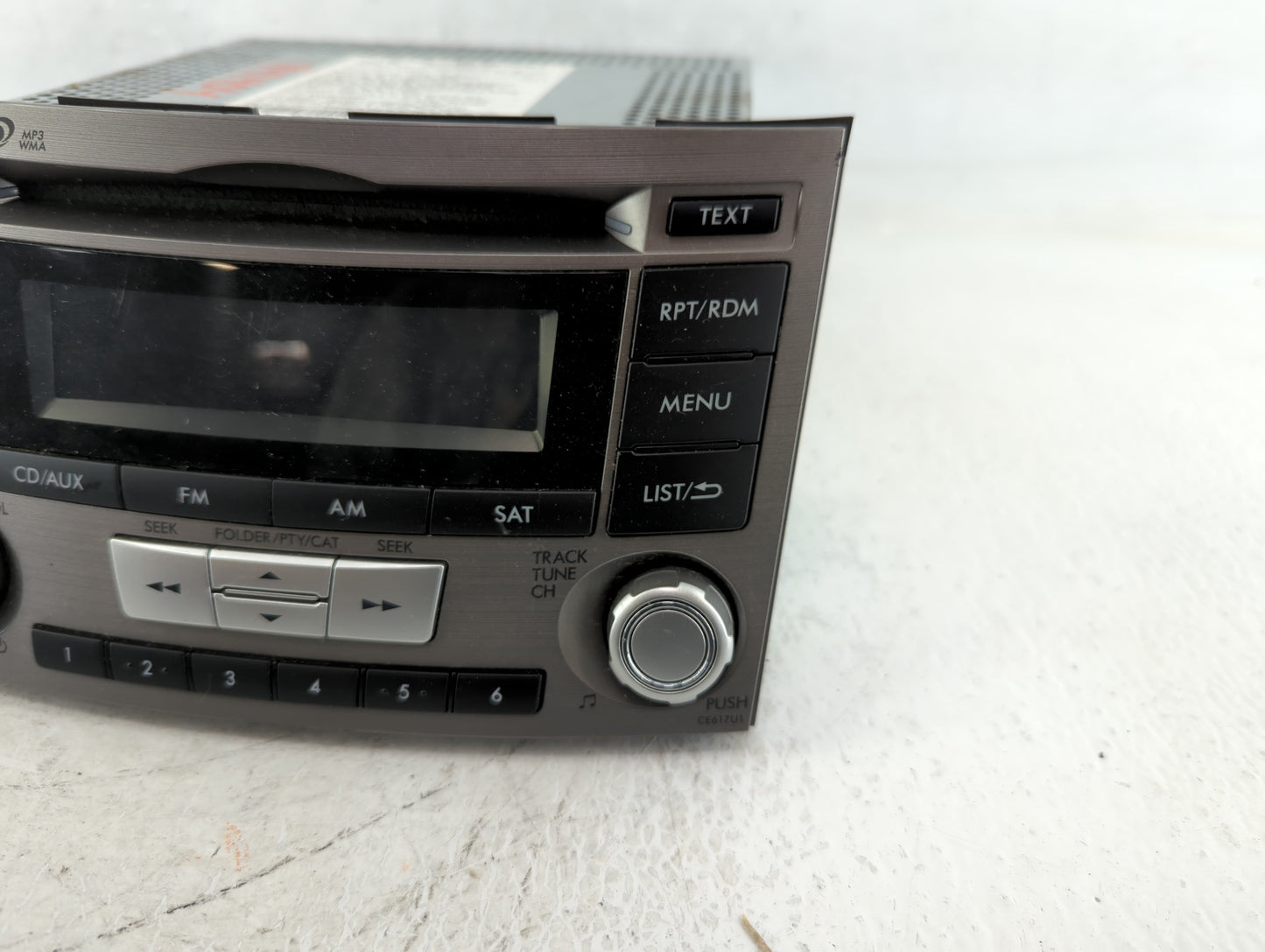 2012-2014 Subaru Legacy Radio AM FM Cd Player Receiver Replacement P/N:86201AJ61A Fits Fits 2012 2013 2014 OEM Used Auto Par