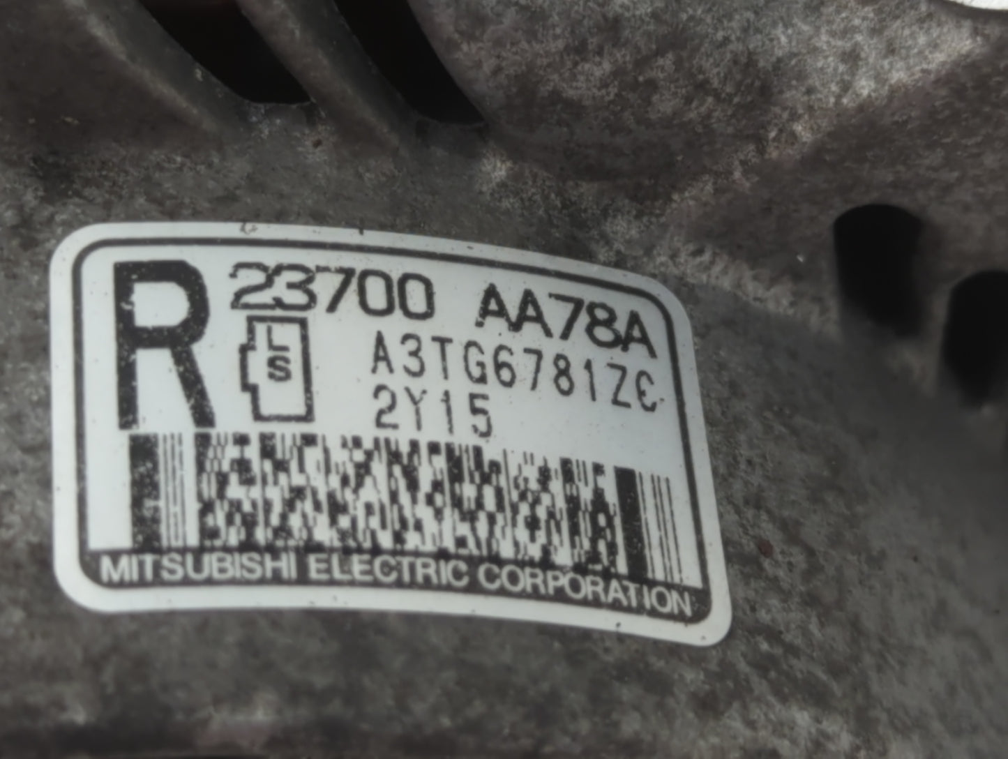 2013-2014 Subaru Legacy Alternator Replacement Generator Charging Assembly Engine OEM P/N:A3TG6784Z0 23700 AA78A Fits OEM Us