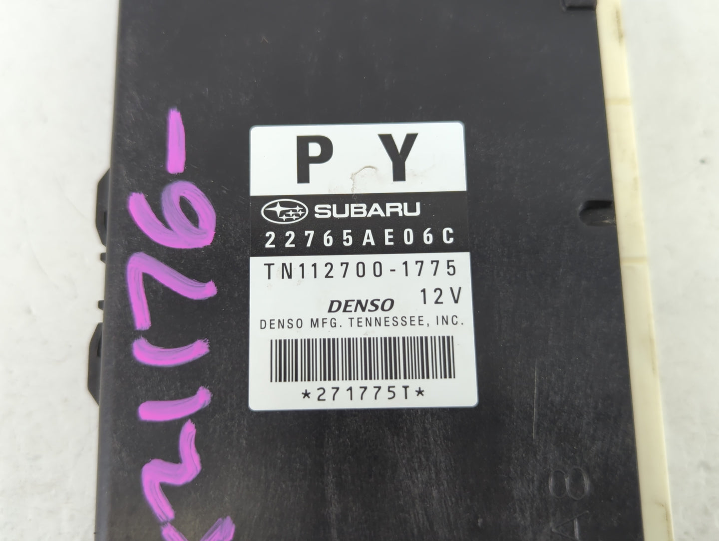 2013-2014 Subaru Legacy PCM Engine Control Computer ECU ECM PCU OEM P/N:TN112700-1775 22765AE06C Fits Fits 2013 2014 OEM Use