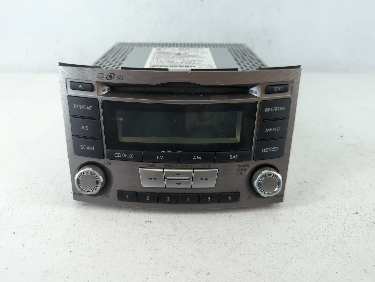 2012-2014 Subaru Legacy Radio AM FM Cd Player Receiver Replacement P/N:86201AJ61A Fits Fits 2012 2013 2014 OEM Used Auto Par