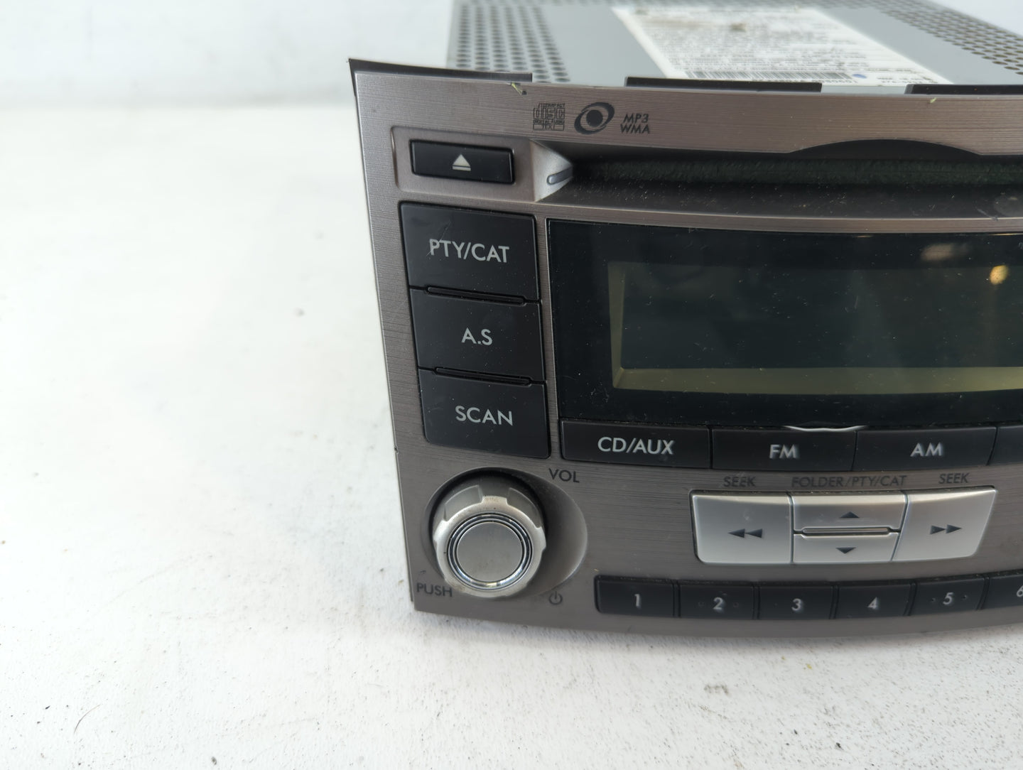 2012-2014 Subaru Legacy Radio AM FM Cd Player Receiver Replacement P/N:86201AJ61A Fits Fits 2012 2013 2014 OEM Used Auto Par