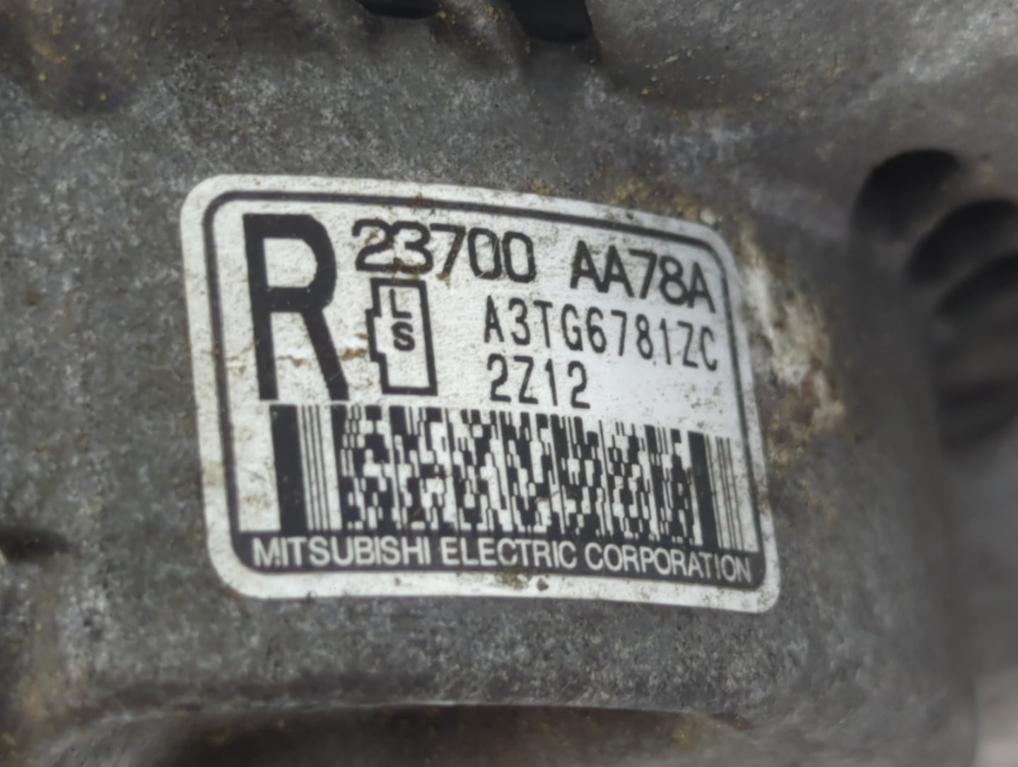 2013-2014 Subaru Legacy Alternator Replacement Generator Charging Assembly Engine OEM P/N:A3TG6871ZC 23700 AA78A Fits OEM Us