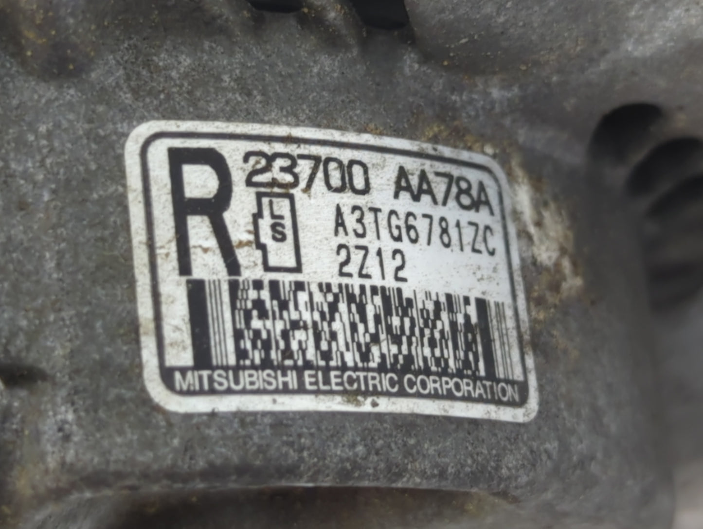 2013-2014 Subaru Legacy Alternator Replacement Generator Charging Assembly Engine OEM P/N:A3TG6871ZC 23700 AA78A Fits OEM Us