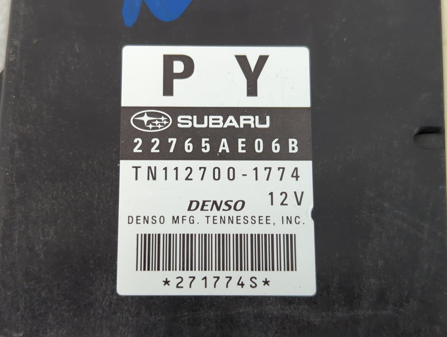 2013-2014 Subaru Legacy PCM Engine Control Computer ECU ECM PCU OEM P/N:112700-1774 22765AE06B Fits Fits 2013 2014 OEM Used 