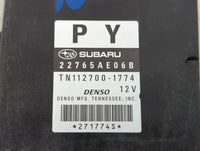 2013-2014 Subaru Legacy PCM Engine Control Computer ECU ECM PCU OEM P/N:112700-1774 22765AE06B Fits Fits 2013 2014 OEM Used 
