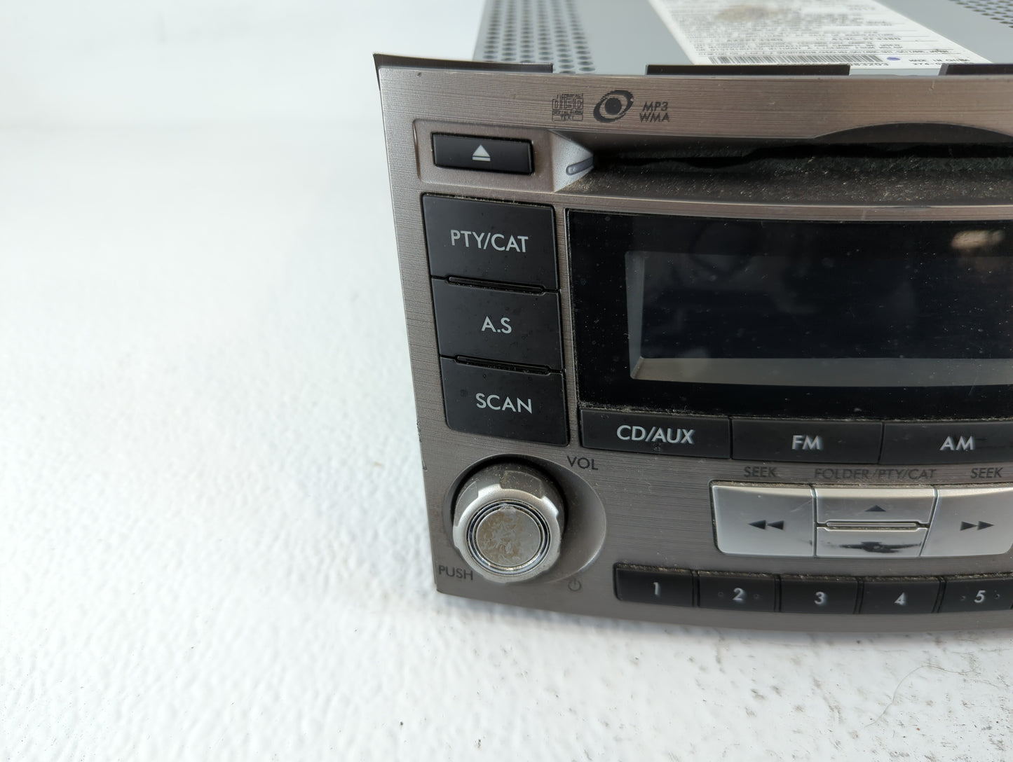 2012-2014 Subaru Legacy Radio AM FM Cd Player Receiver Replacement P/N:86201AJ61A Fits Fits 2012 2013 2014 OEM Used Auto Par
