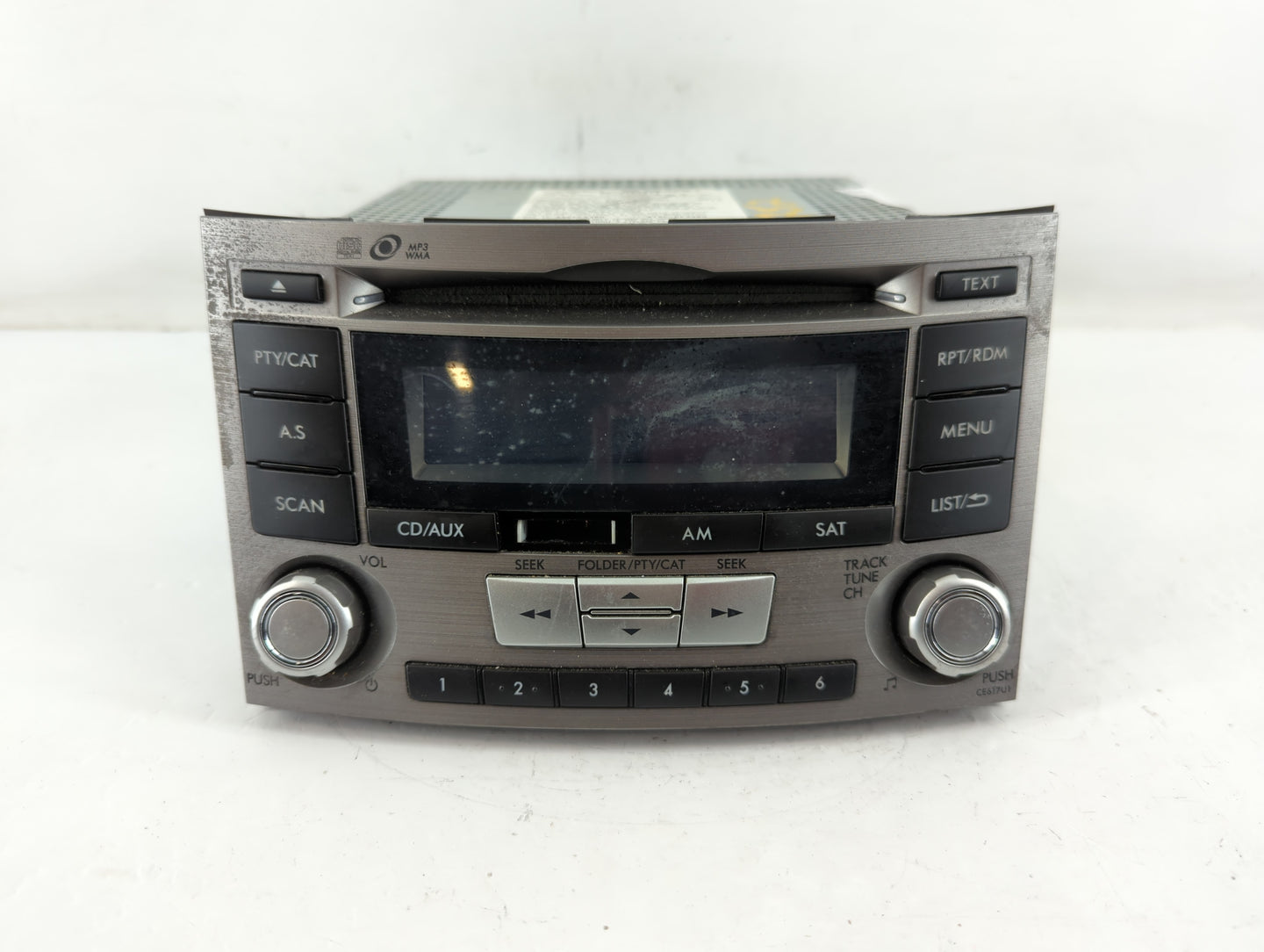 2012-2014 Subaru Legacy Radio AM FM Cd Player Receiver Replacement P/N:86201AJ61A Fits Fits 2012 2013 2014 OEM Used Auto Par