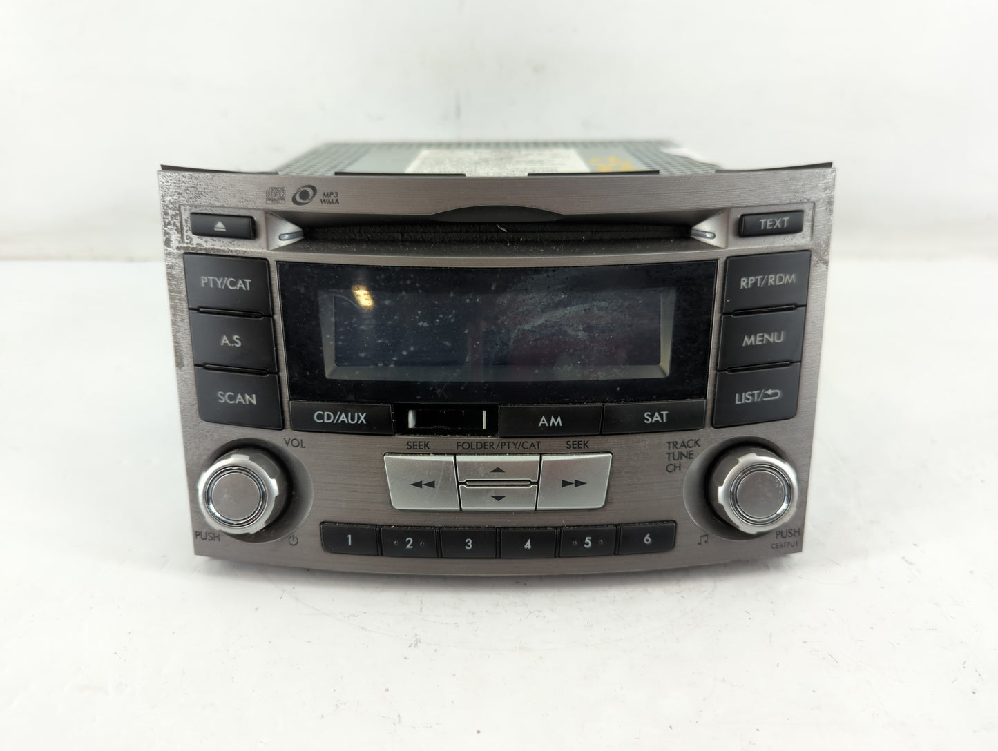 2012-2014 Subaru Legacy Radio AM FM Cd Player Receiver Replacement P/N:86201AJ61A Fits Fits 2012 2013 2014 OEM Used Auto Par