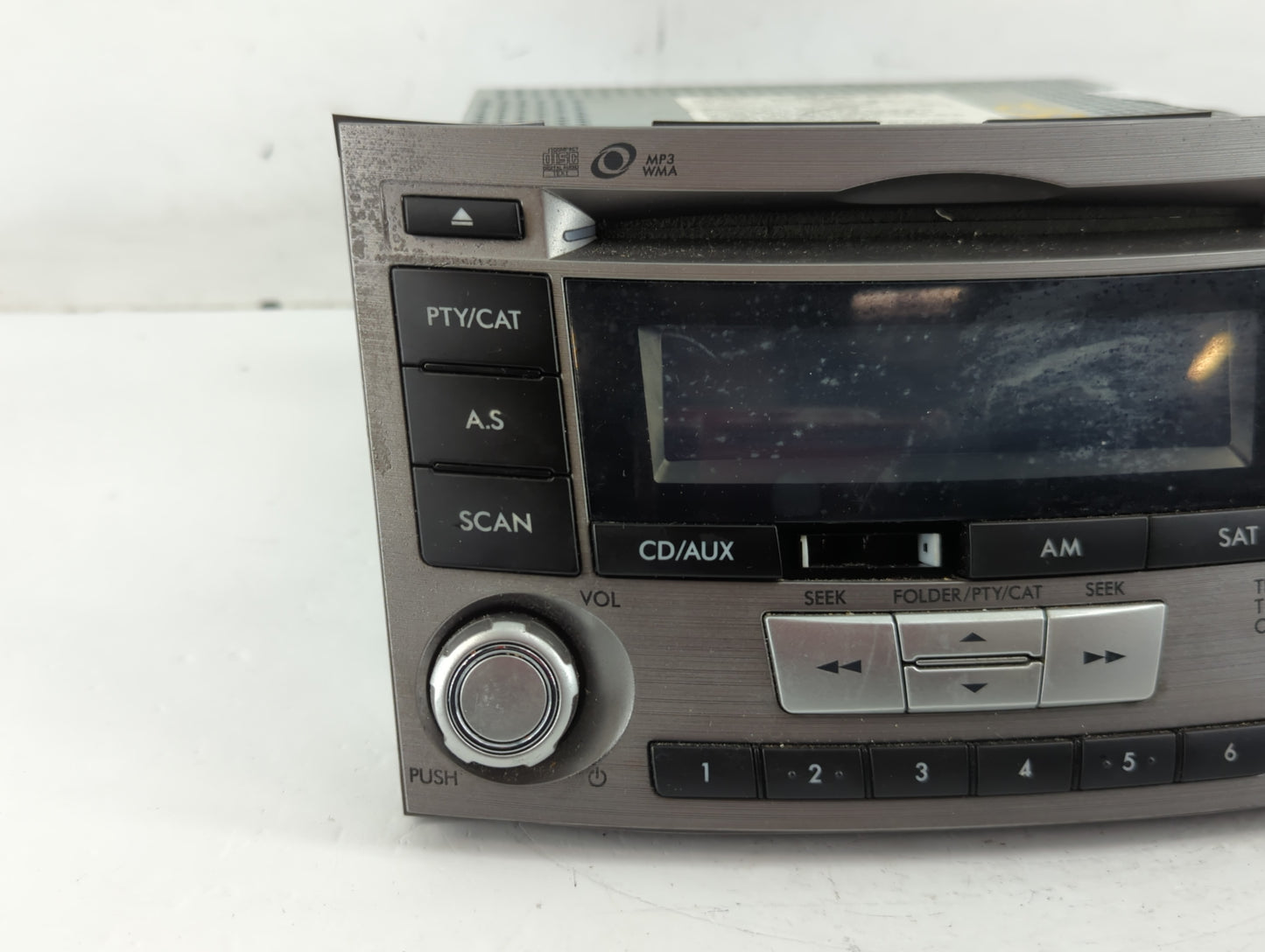 2012-2014 Subaru Legacy Radio AM FM Cd Player Receiver Replacement P/N:86201AJ61A Fits Fits 2012 2013 2014 OEM Used Auto Par