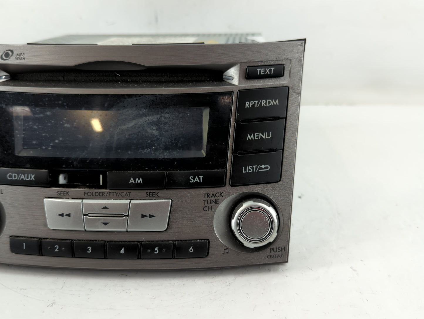 2012-2014 Subaru Legacy Radio AM FM Cd Player Receiver Replacement P/N:86201AJ61A Fits Fits 2012 2013 2014 OEM Used Auto Par