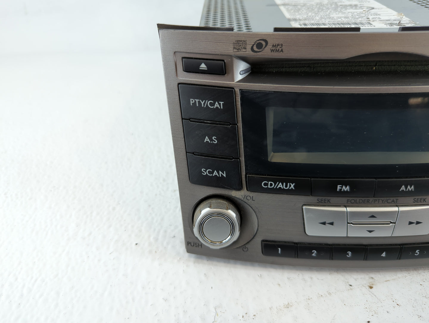 2012-2014 Subaru Legacy Radio AM FM Cd Player Receiver Replacement P/N:86201AJ61A Fits Fits 2012 2013 2014 OEM Used Auto Par