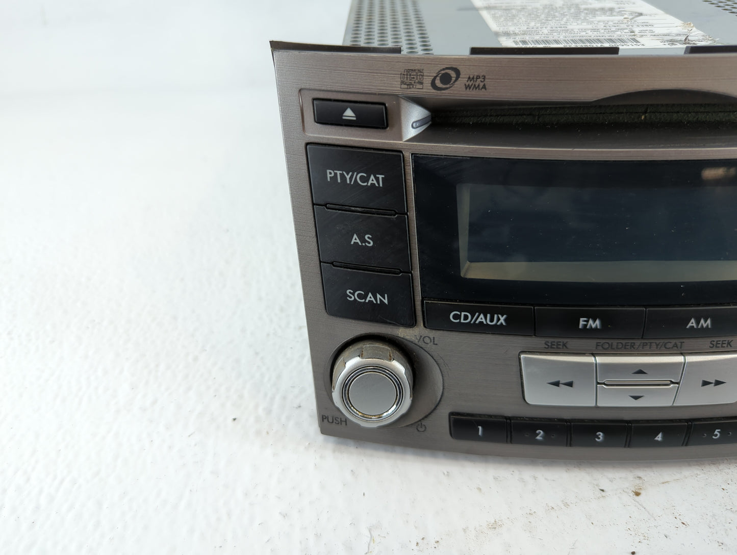 2012-2014 Subaru Legacy Radio AM FM Cd Player Receiver Replacement P/N:86201AJ61A Fits Fits 2012 2013 2014 OEM Used Auto Par
