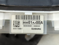 2013-2014 Subaru Legacy Instrument Cluster Speedometer Gauges P/N:85001AJ00A Fits Fits 2013 2014 OEM Used Auto Parts - Oemus