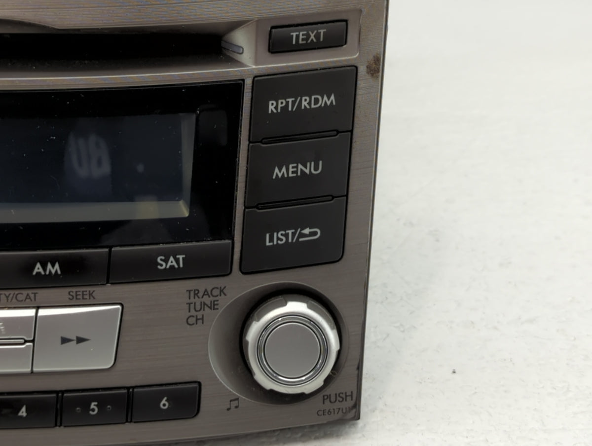 2012-2014 Subaru Legacy Am Fm Cd Player Radio Receiver 729665 - Oemusedautoparts1.com