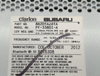 2012-2014 Subaru Legacy Am Fm Cd Player Radio Receiver 729665 - Oemusedautoparts1.com
