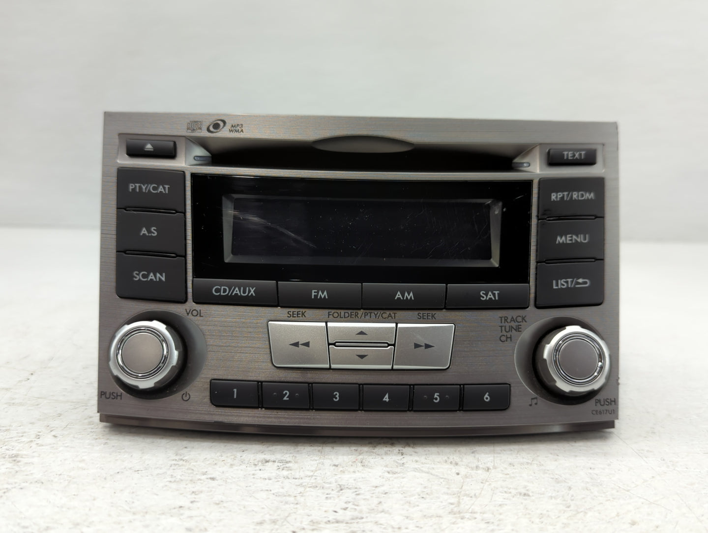 2012-2014 Subaru Legacy Radio AM FM Cd Player Receiver Replacement P/N:86201AJ61A Fits Fits 2012 2013 2014 OEM Used Auto Par