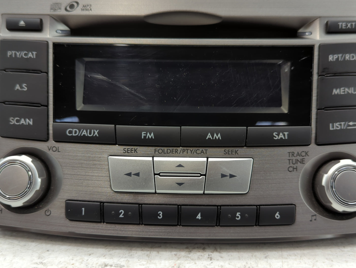 2012-2014 Subaru Legacy Radio AM FM Cd Player Receiver Replacement P/N:86201AJ61A Fits Fits 2012 2013 2014 OEM Used Auto Par