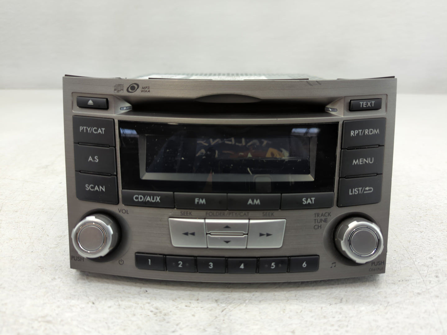 2012-2014 Subaru Legacy Radio AM FM Cd Player Receiver Replacement P/N:86201AJ61A Fits Fits 2012 2013 2014 OEM Used Auto Par