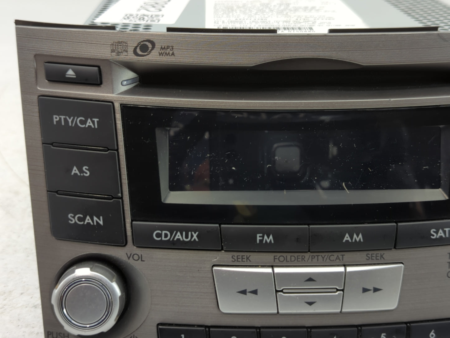 2012-2014 Subaru Legacy Radio AM FM Cd Player Receiver Replacement P/N:86201AJ61A Fits Fits 2012 2013 2014 OEM Used Auto Par