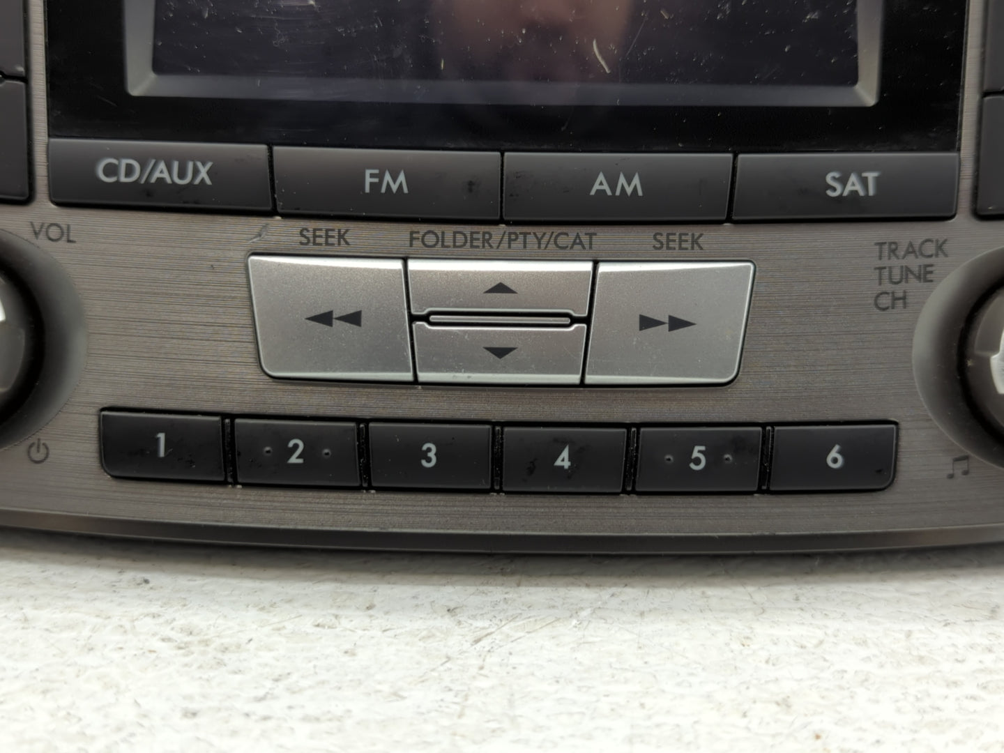 2012-2014 Subaru Legacy Radio AM FM Cd Player Receiver Replacement P/N:86201AJ61A Fits Fits 2012 2013 2014 OEM Used Auto Par