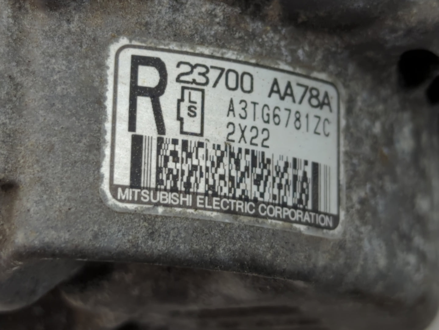 2013-2014 Subaru Legacy Alternator Replacement Generator Charging Assembly Engine OEM P/N:23700-AA78A Fits Fits 2013 2014 OE