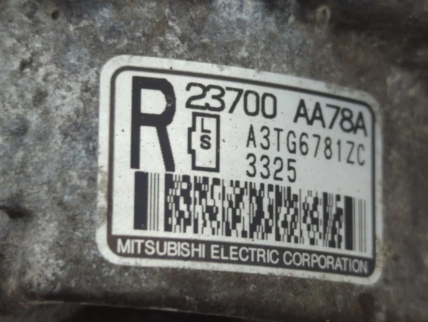2013-2014 Subaru Legacy Alternator Replacement Generator Charging Assembly Engine OEM P/N:23700 AA78A Fits Fits 2013 2014 OE