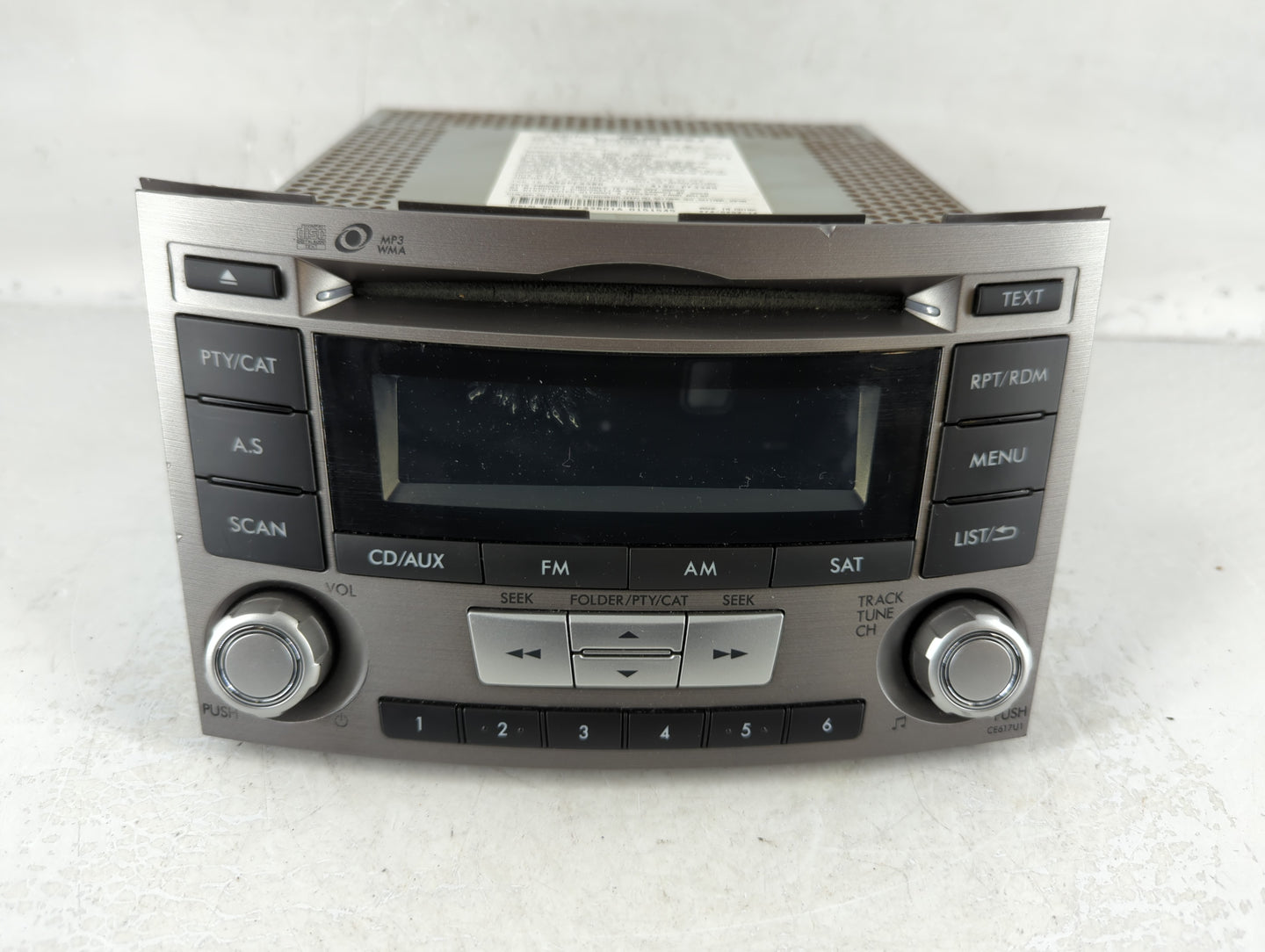 2012-2014 Subaru Legacy Am Fm Cd Player Radio Receiver - Oemusedautoparts1.com