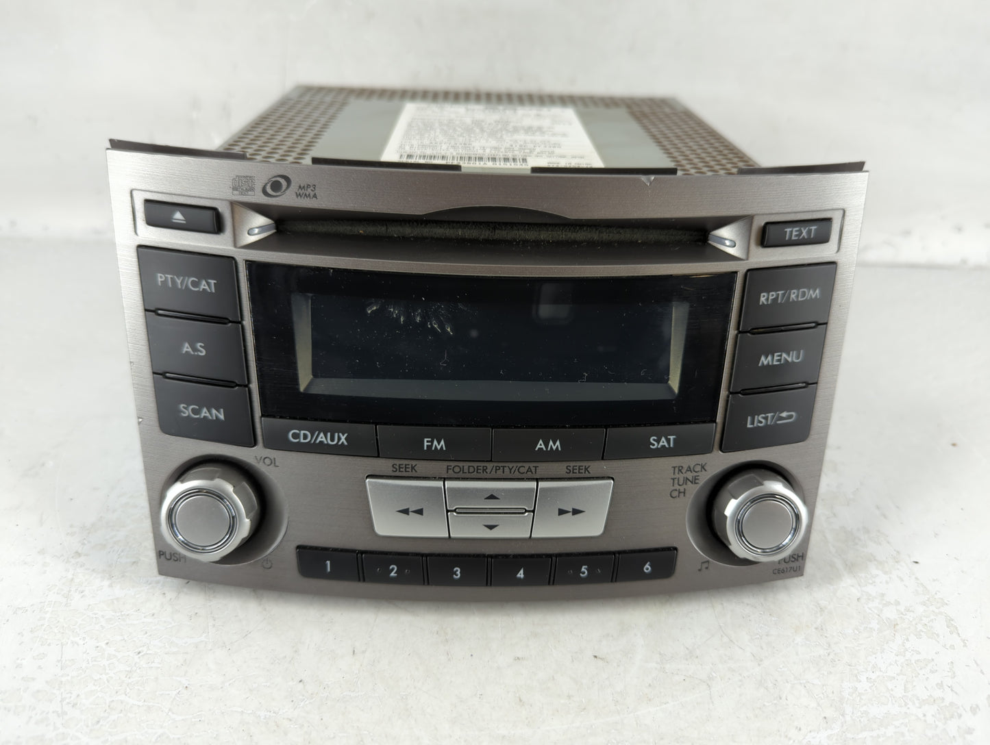 2012-2014 Subaru Legacy Am Fm Cd Player Radio Receiver - Oemusedautoparts1.com