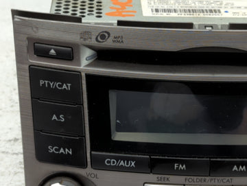 2012-2014 Subaru Legacy Radio AM FM Cd Player Receiver Replacement P/N:86201AJ61A Fits Fits 2012 2013 2014 OEM Used Auto Parts