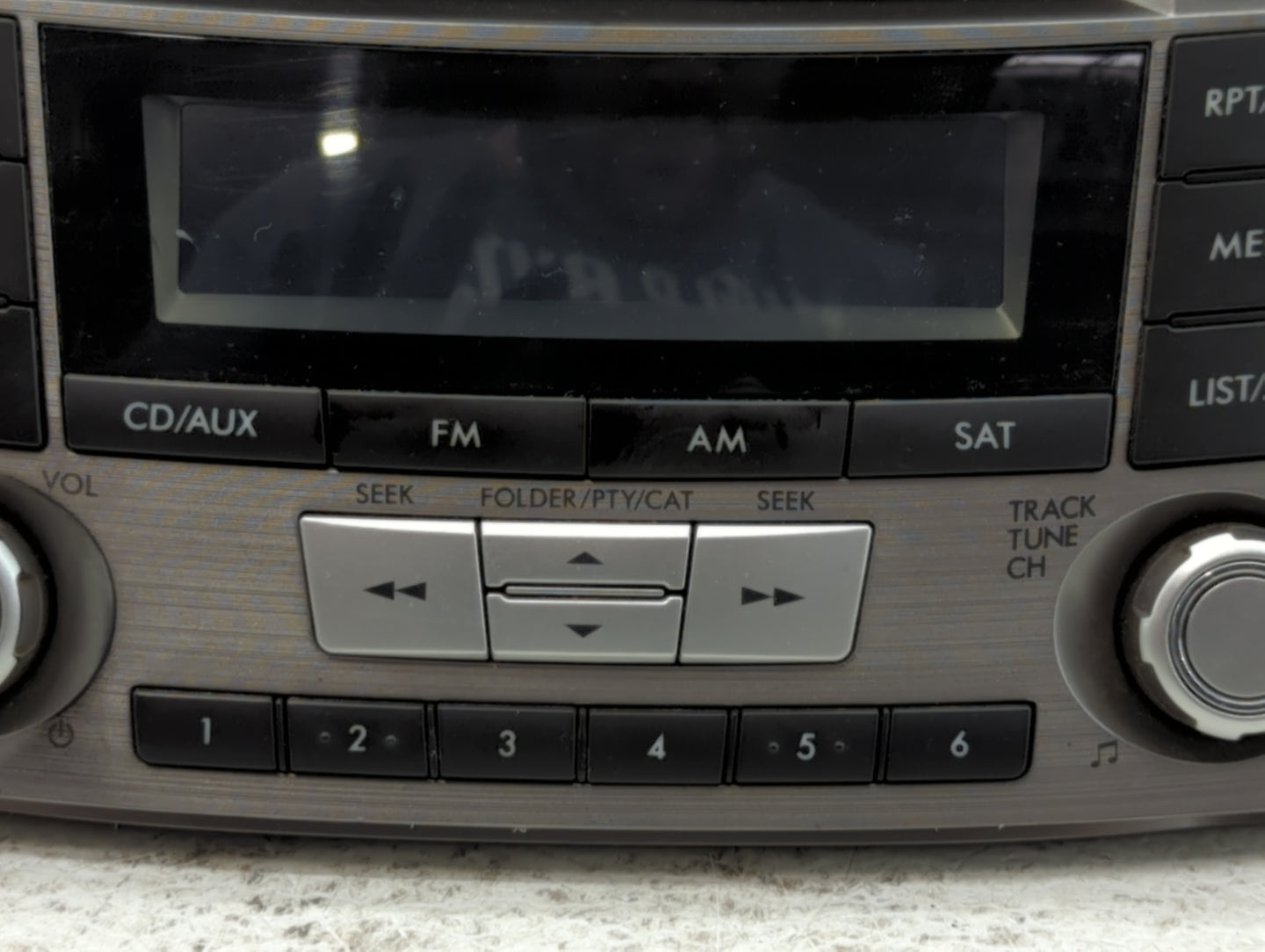 2012-2014 Subaru Legacy Radio AM FM Cd Player Receiver Replacement P/N:86201AJ61A Fits Fits 2012 2013 2014 OEM Used Auto Par