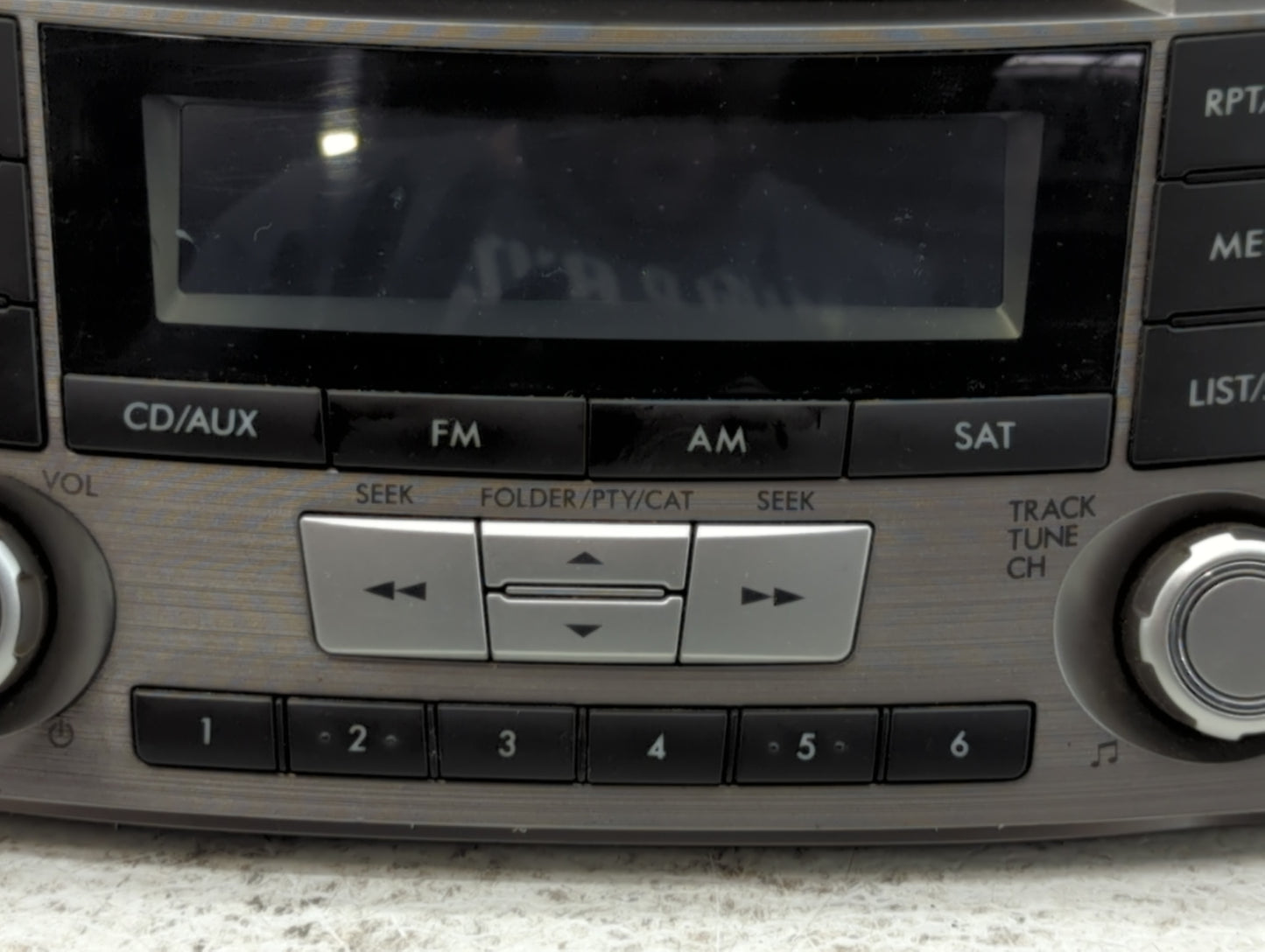 2012-2014 Subaru Legacy Radio AM FM Cd Player Receiver Replacement P/N:86201AJ61A Fits Fits 2012 2013 2014 OEM Used Auto Par