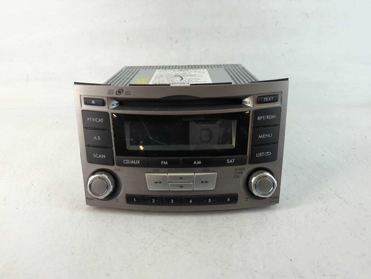 2012-2014 Subaru Legacy Am Fm Cd Player Radio Receiver 744741 - Oemusedautoparts1.com