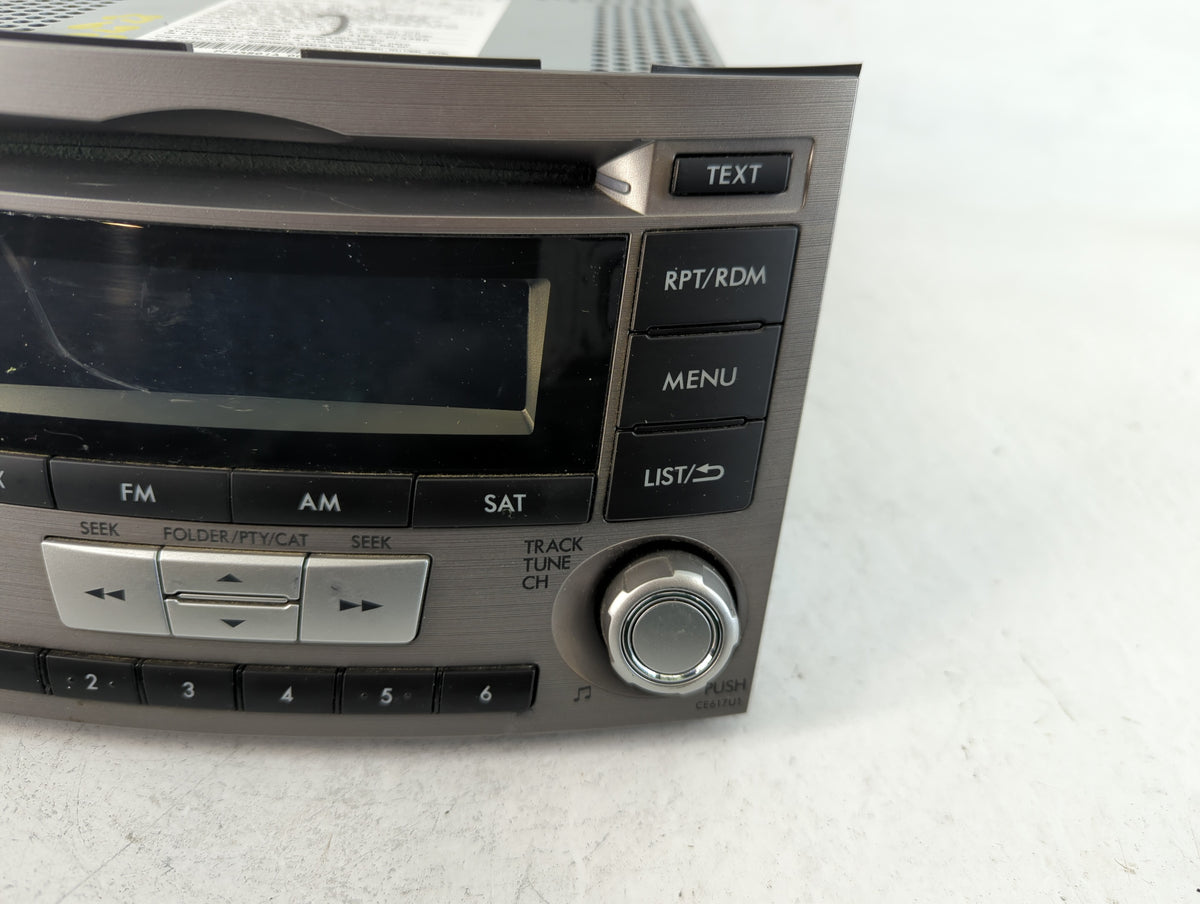 2012-2014 Subaru Legacy Am Fm Cd Player Radio Receiver 744741 - Oemusedautoparts1.com