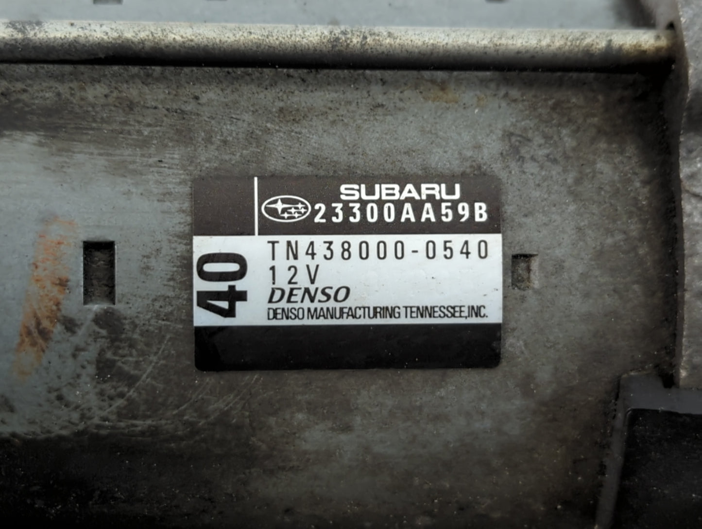 2008-2015 Subaru Legacy Car Starter Motor Solenoid OEM P/N:TN438000-0540 23300AA59B Fits OEM Used Auto Parts - Oemusedautopa