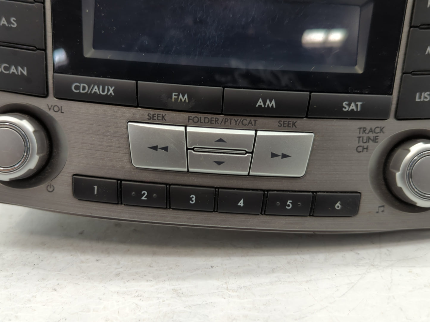 2012-2014 Subaru Legacy Radio AM FM Cd Player Receiver Replacement P/N:86201AJ61A Fits Fits 2012 2013 2014 OEM Used Auto Par