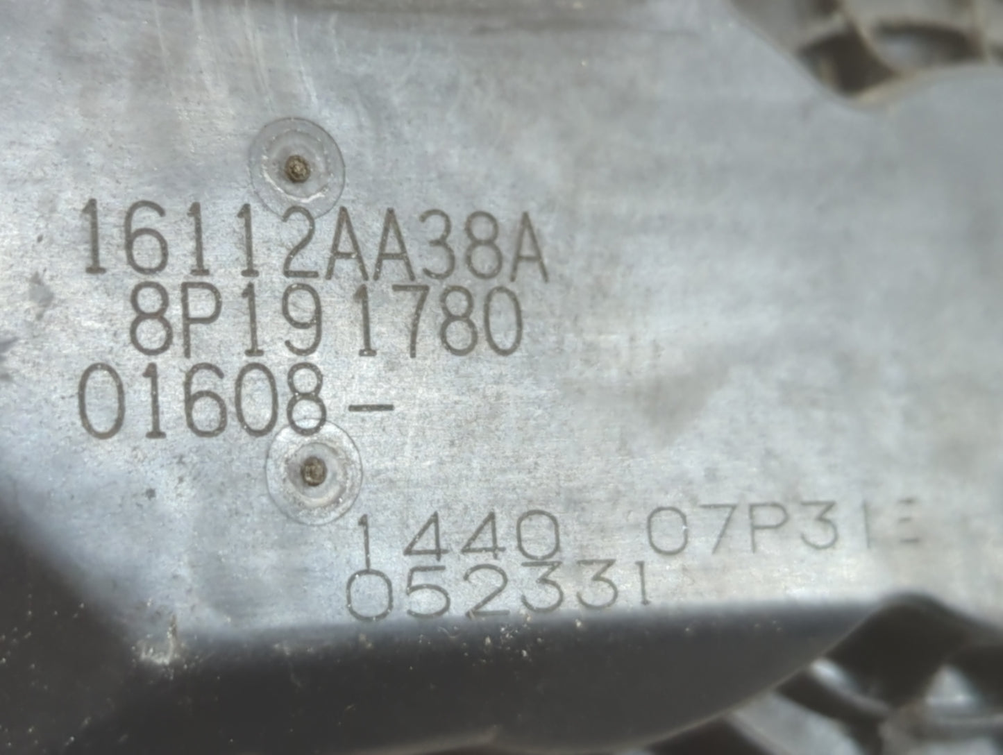2013-2019 Subaru Legacy Throttle Body P/N:16112AA38A Fits Fits 2013 2014 2015 2016 2017 2018 2019 OEM Used Auto Parts - Oemu